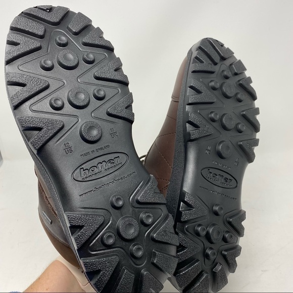 Hotter Oban Waterproof Brown Leather Work Boots Men’s Size 12 Lace-Up - Picture 3 of 10